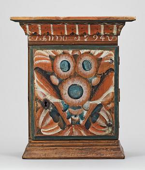 HÄNGSKÅP, allmoge. Rättvik, Dalarna. Dat 1794.