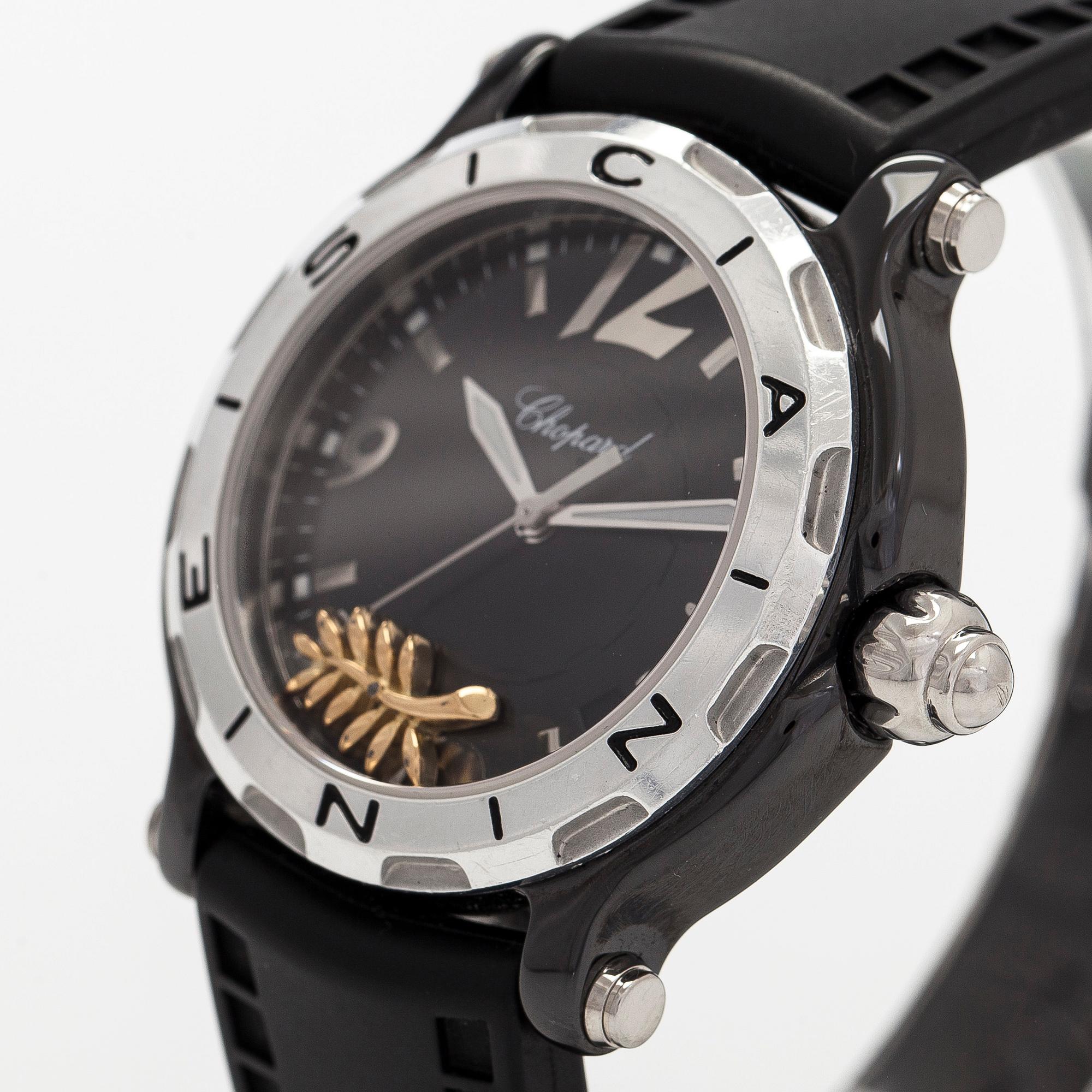 Chopard, Happy Sport, Cannes, armbandsur, 38 mm.