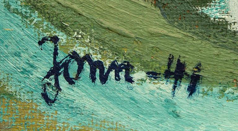 Gunnar Jonn, olja på pannå, signerad och daterad -41.