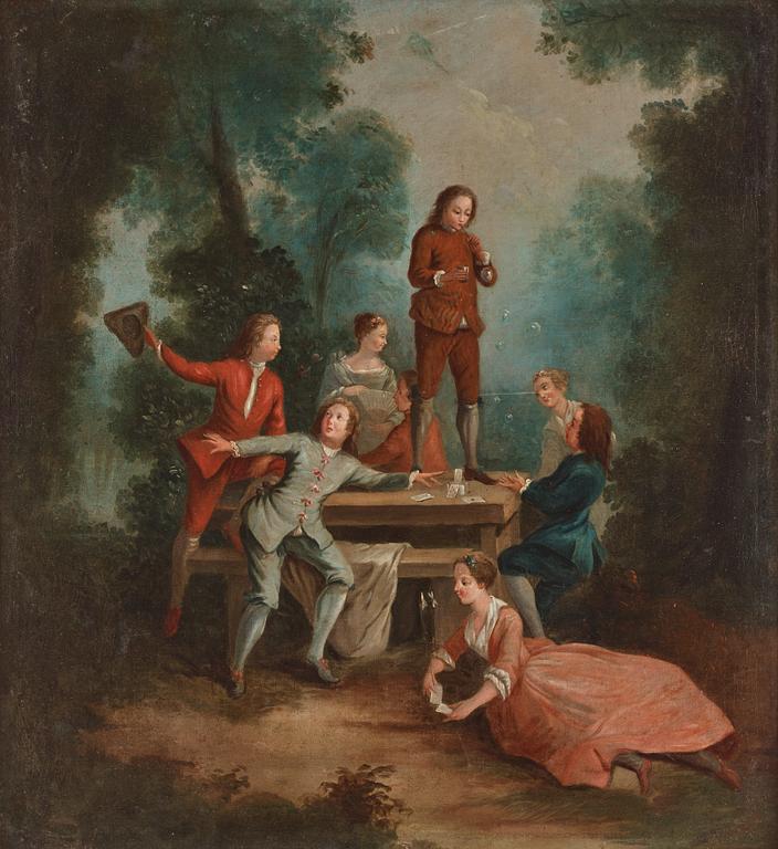 Nicolas Lancret, efter, Une fête galante / allegori över luften.