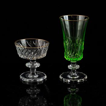 Elis Bergh, glasservice, 121 delar, "Ulriksdal", Kosta, 1900-tal.