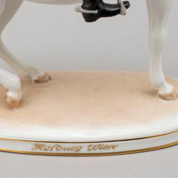 A second half of the 20th century Vienna porcelain figure 'Piruette - Spanische Reitschule'.