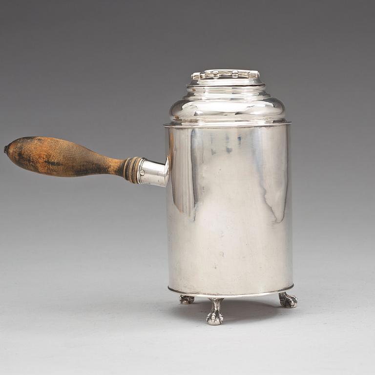 CHOKLADKANNA, av Arvid Castman, Eksjö 1787. Gustaviansk.