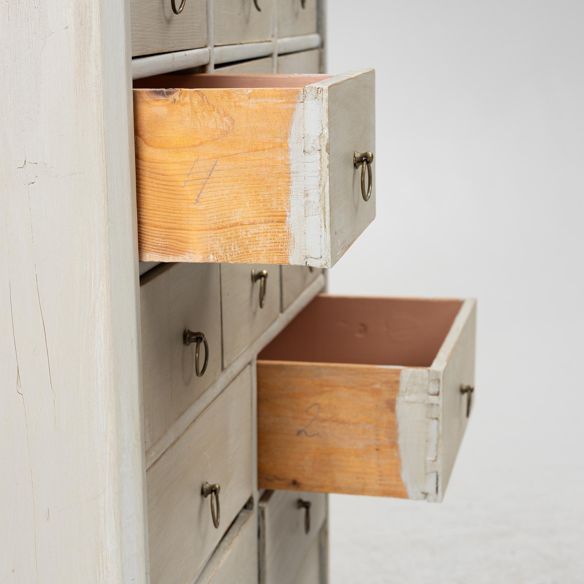 Drawer compartment, 19th century.