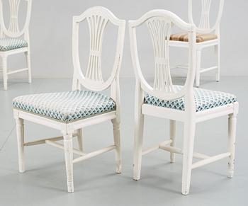 STOLAR, 4 st. Gustavianskt provinsarbete, 1800-talets början.