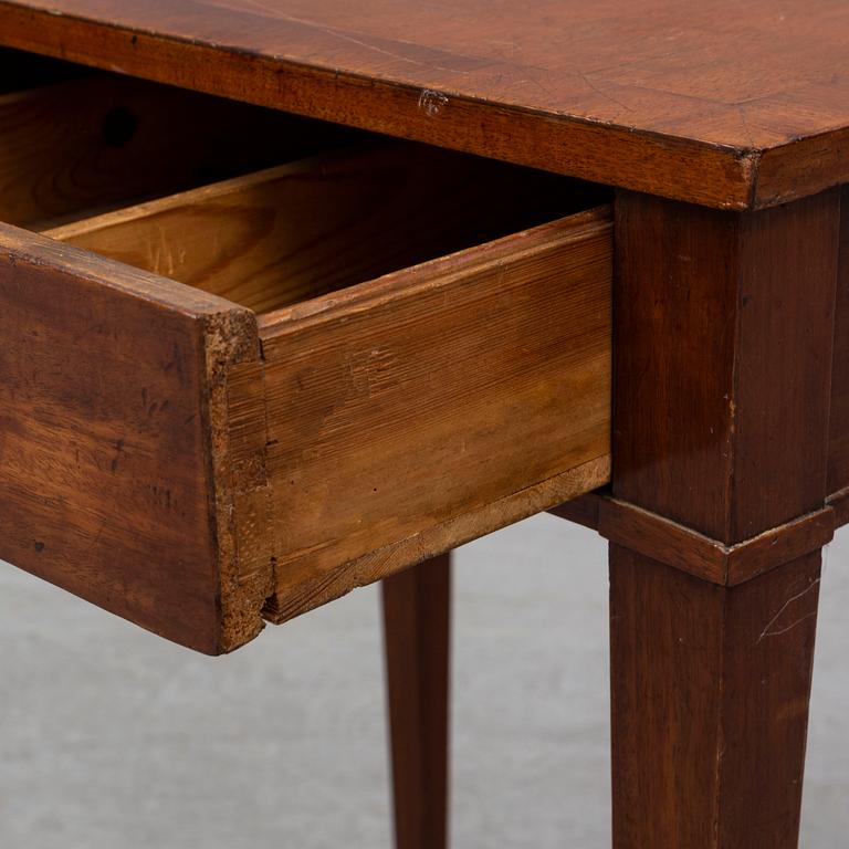 A late gustavian sewing table, ca 1800.