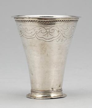 BÄGARE, silver Petter Söderbom Örebro(1761-1777), tot vikt ca 64g.