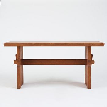 Axel Einar Hjorth, a stained pine 'Värmdö' table, Nordiska Kompaniet, Sweden 1930s.