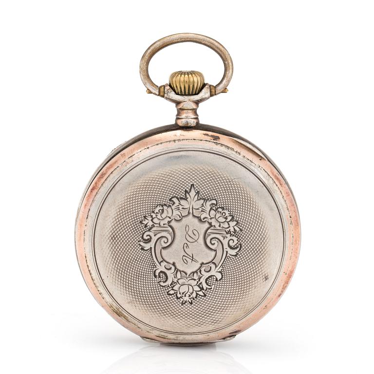OMEGA, "Seth Nilsson, Skellefteå, IMP" pocket watch, 52 mm.