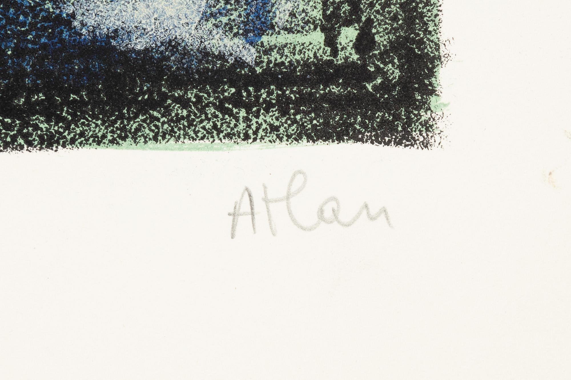 Jean-Michel Atlan, color lithograph, signed and numbered 23/100.