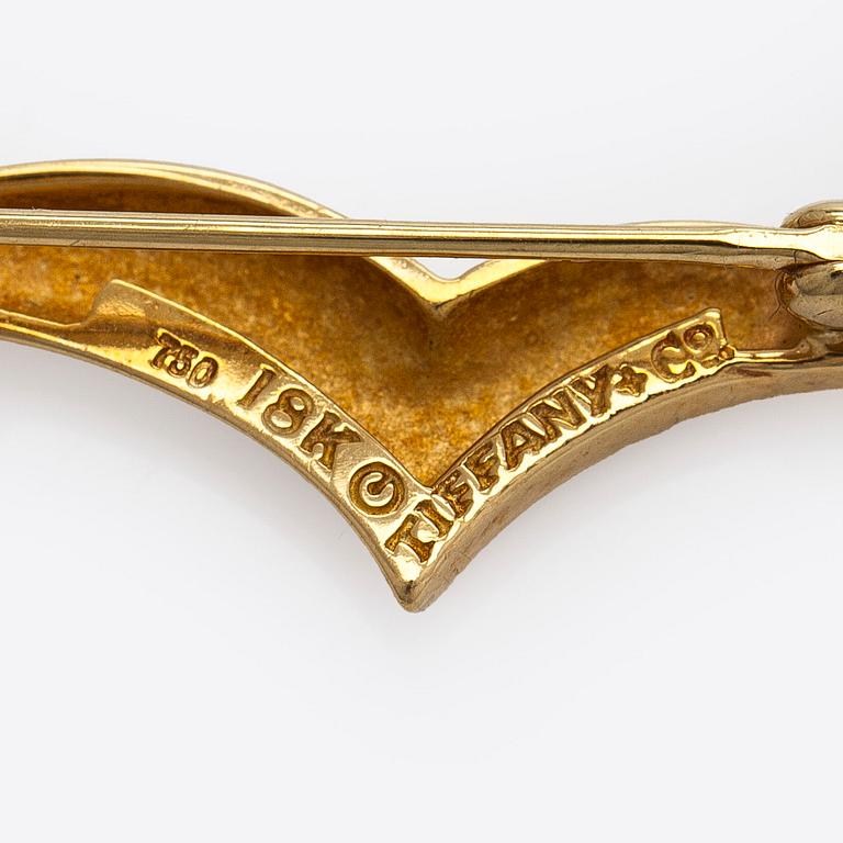 Tiffany & Co, brosch, "Mås", 18K guld.