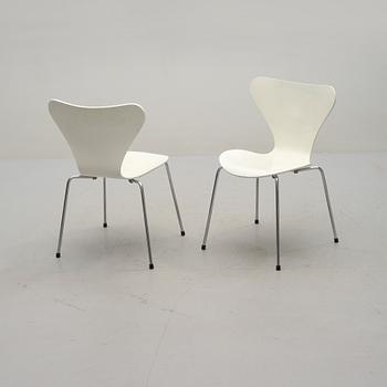 STOLAR, 4 st, "Sjuan", Arne Jacobsen, Fritz Hansen, 1982.