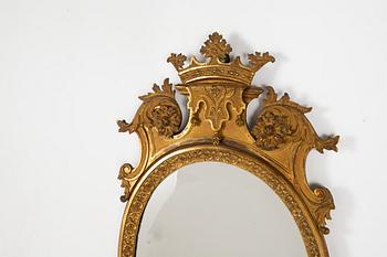 Spegellampetter, ett par, Frankrike, Louis XIV-stil, 1800-tal, efter förlaga av Daniel Marot (1661-1752).