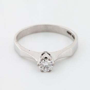 A brilliant cut diamond ring by Jarl Sandin, Göteborg, 1980.