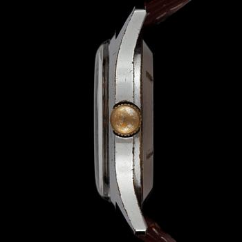 ARMBANDSUR, herr, Courbet, Frankrike, förkromad, 1900-talets mitt.