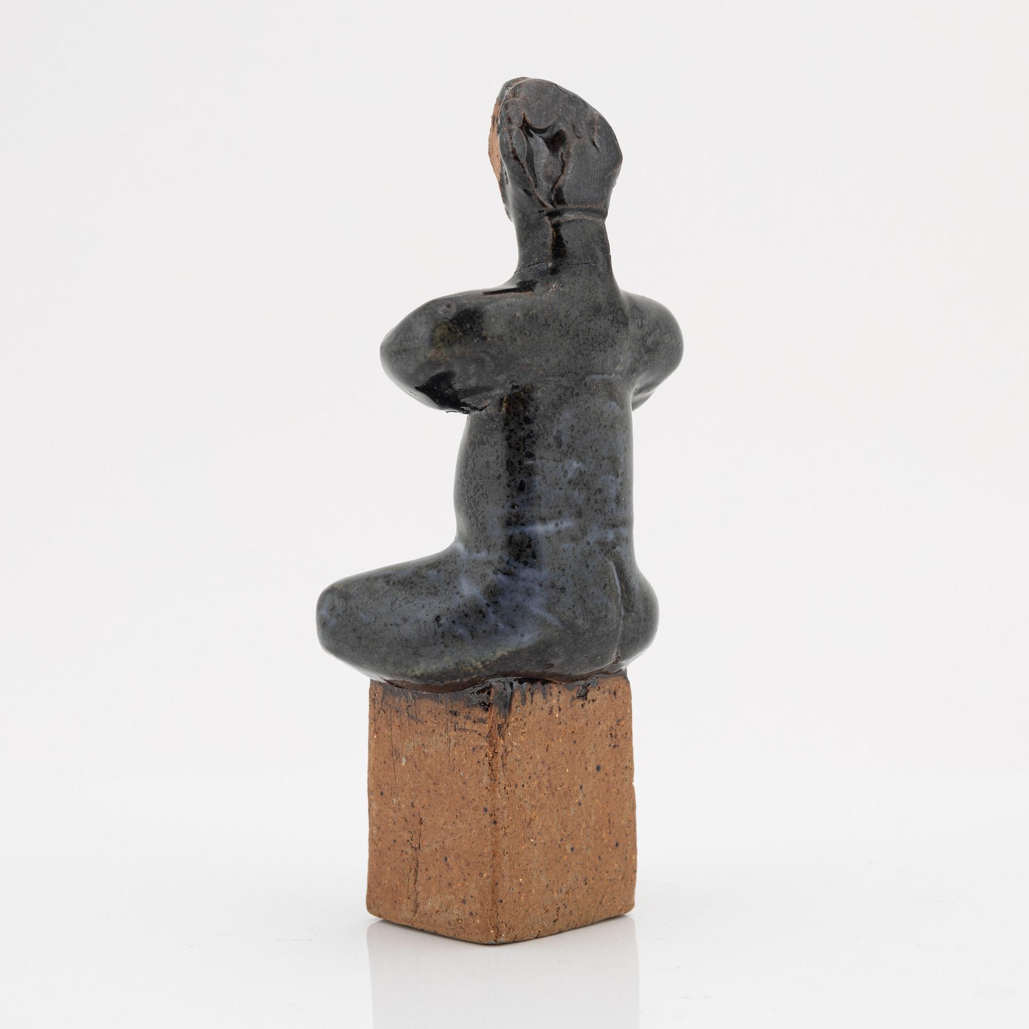 Lisa Larson, figurin, stengods, unik, signerad.