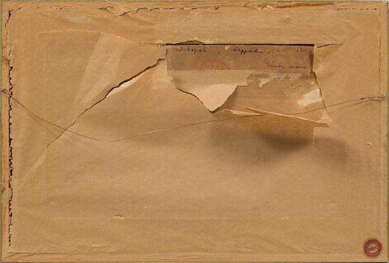 HELMER OSSLUND, oil on paper panel, unclearly signed.