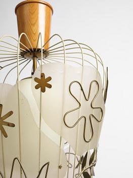 Hans Bergström, a rare ceiling lamp model "5A", ateljé Lyktan, Åhus, 1940s.