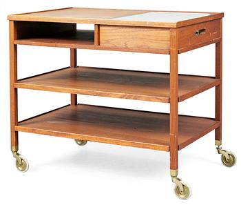 674. A Josef Frank dinner trolley with an electrical heater, Firma Svenskt Tenn.