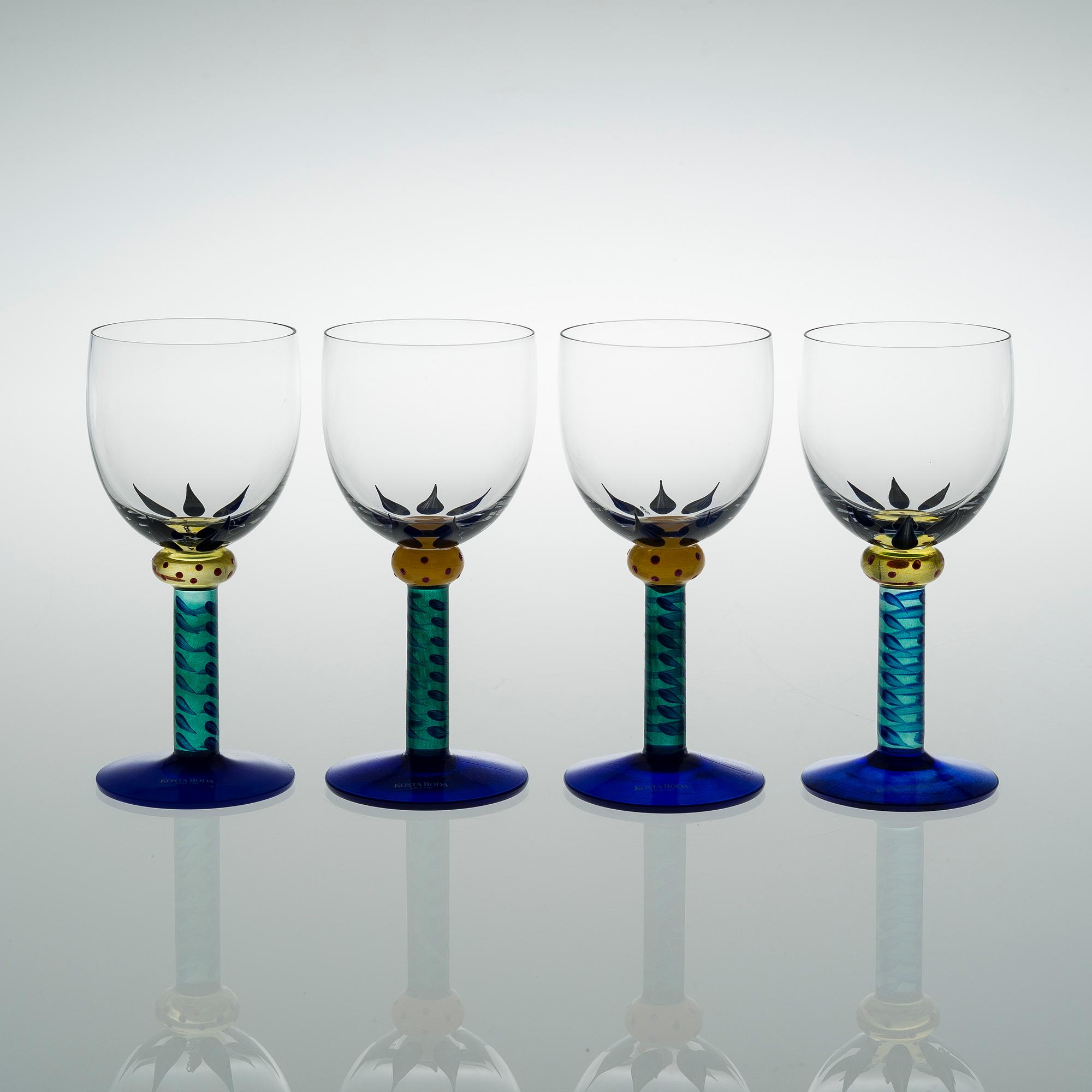 SET OF GLASSWEAR, TWELVE PARTS, Ken Done, Kosta Boda