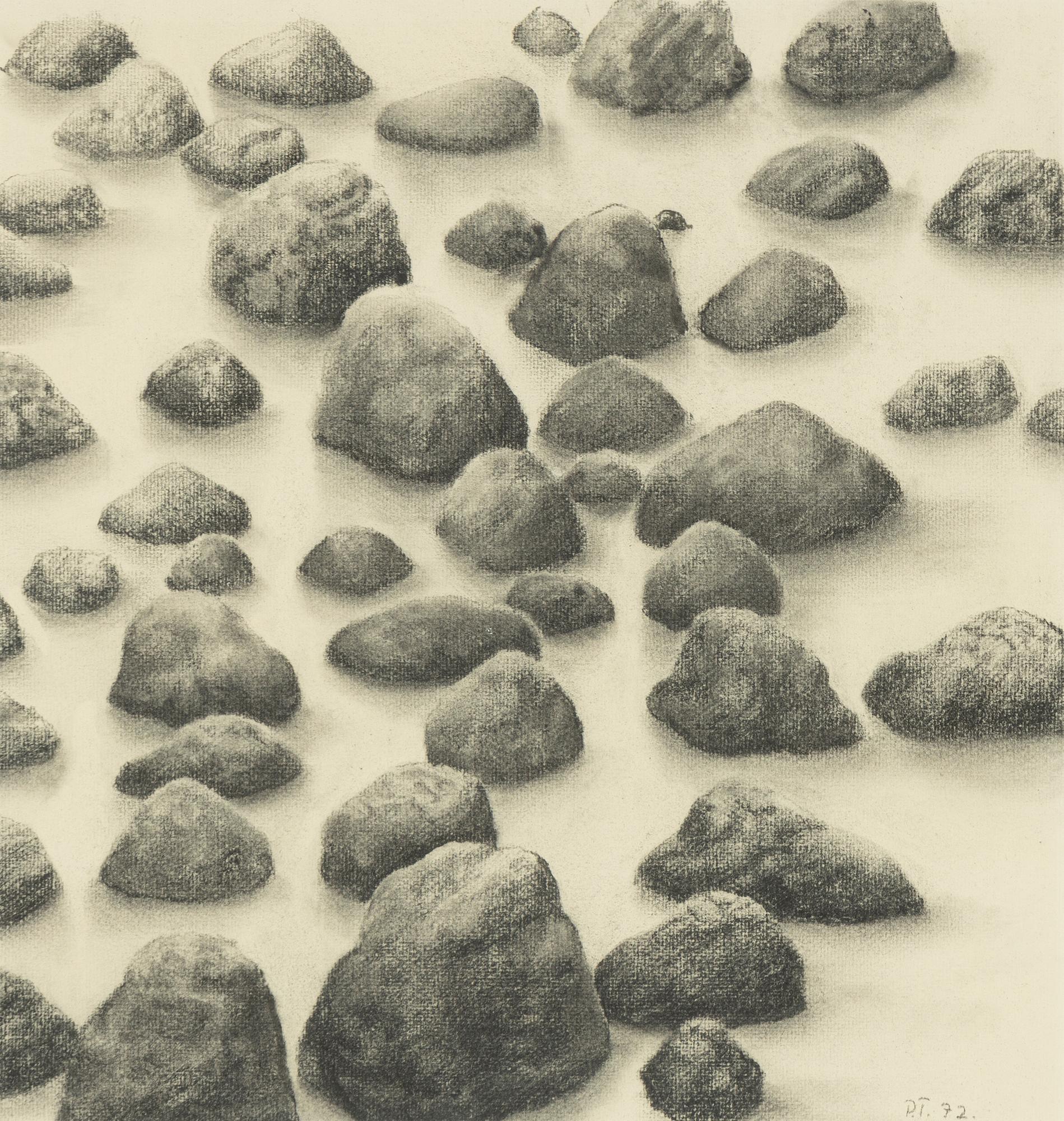 Peter Tillberg, charcoal on paper, signed and dated 72.