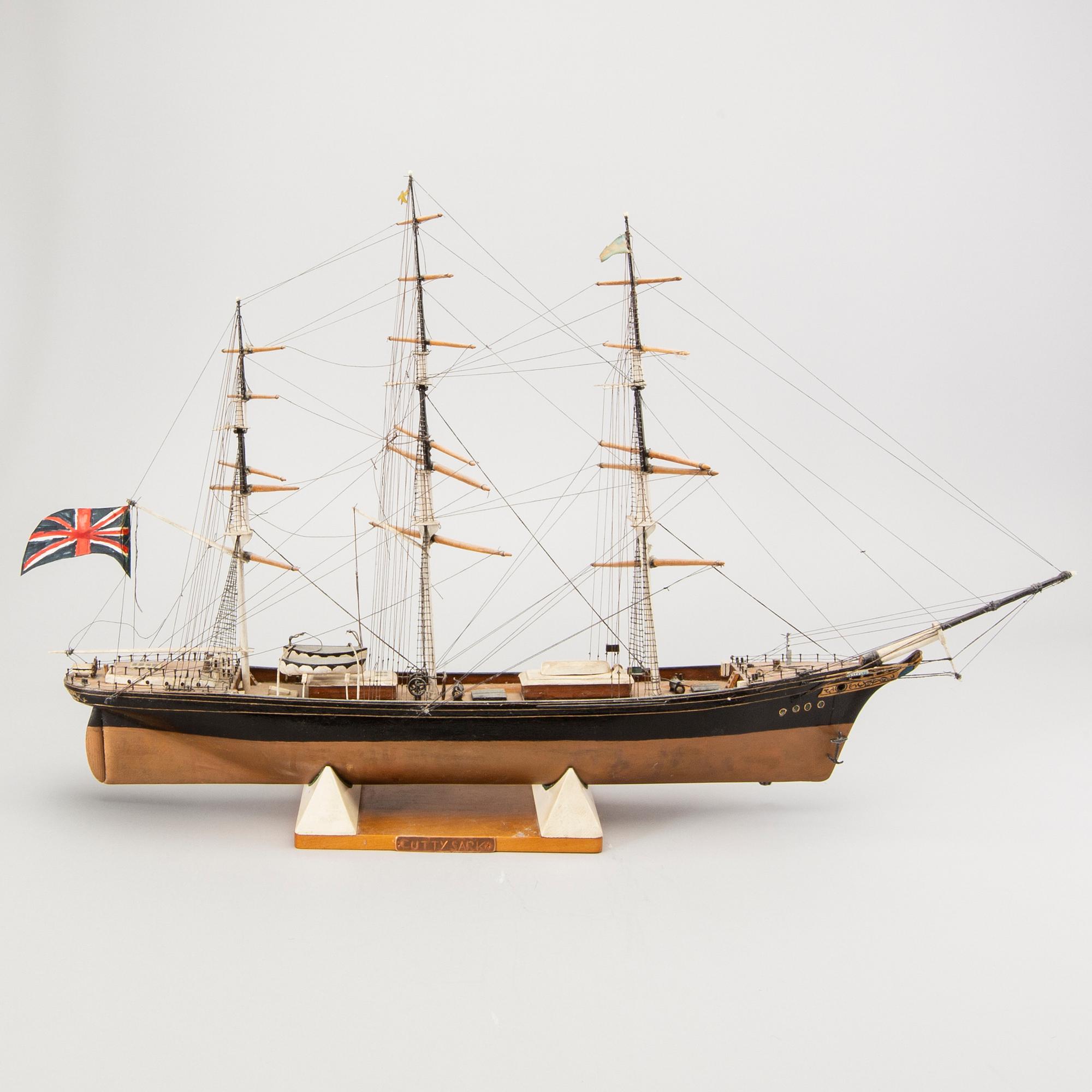 Modellskepp "Cutty Sark" 1957.