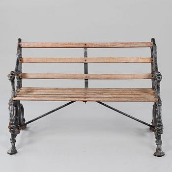 TRÄDGÅRDSSOFFA, gjutjärn, 1900-talets mitt.