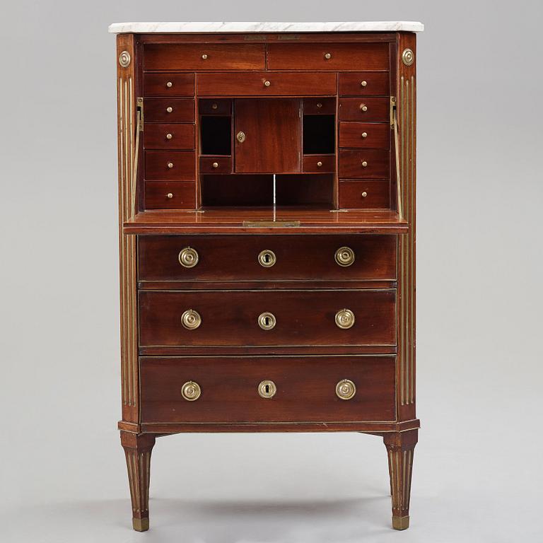 A late Gustavian secretaire by Carl Diedric Fick (master in Stockholm 1776-1806).