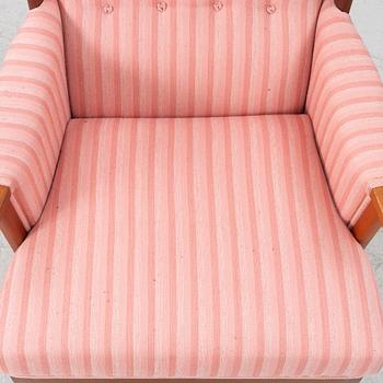 Carl Malmsten, armchair, "The Housefather", OH Sjögren, 1988.