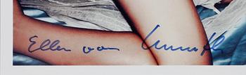 AUTOGRAFBILD, signerad Ellen von Unwerth, 2000-tal.