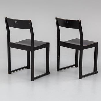 SVEN MARKELIUS, six 'Orkesterstolen' chairs, mid 20th Century.