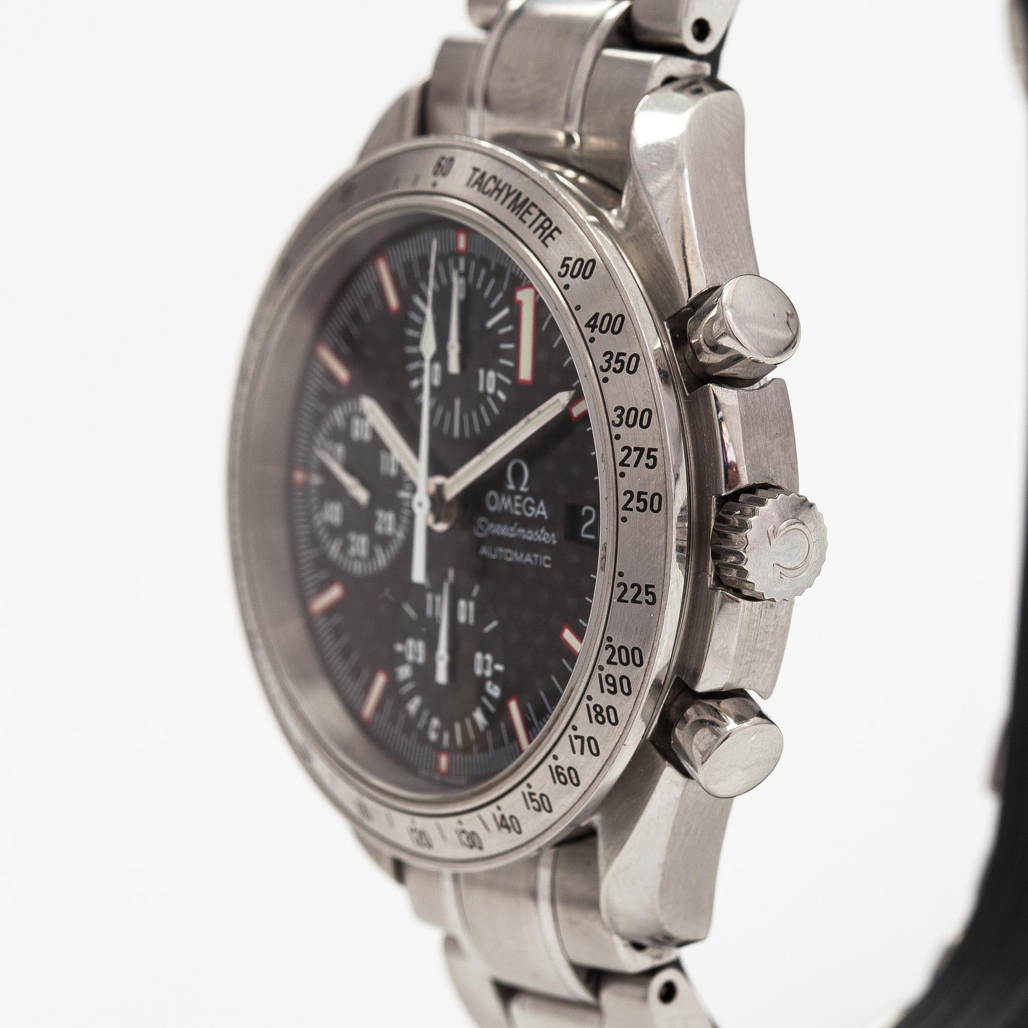 Omega, Speedmaster, Racing, Michael Schumacher, wristwatch 39 mm.
