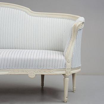 Soffa, 1700-talets slut, Gustaviansk.