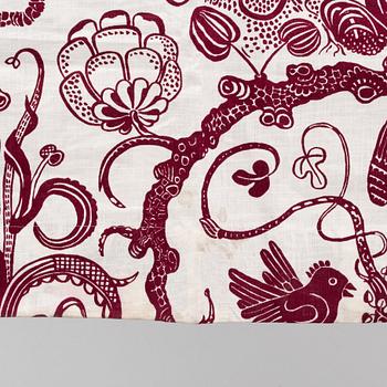 Josef Frank, a pair of linen curtains, 'Djungel',  Firma Svenskt Tenn.