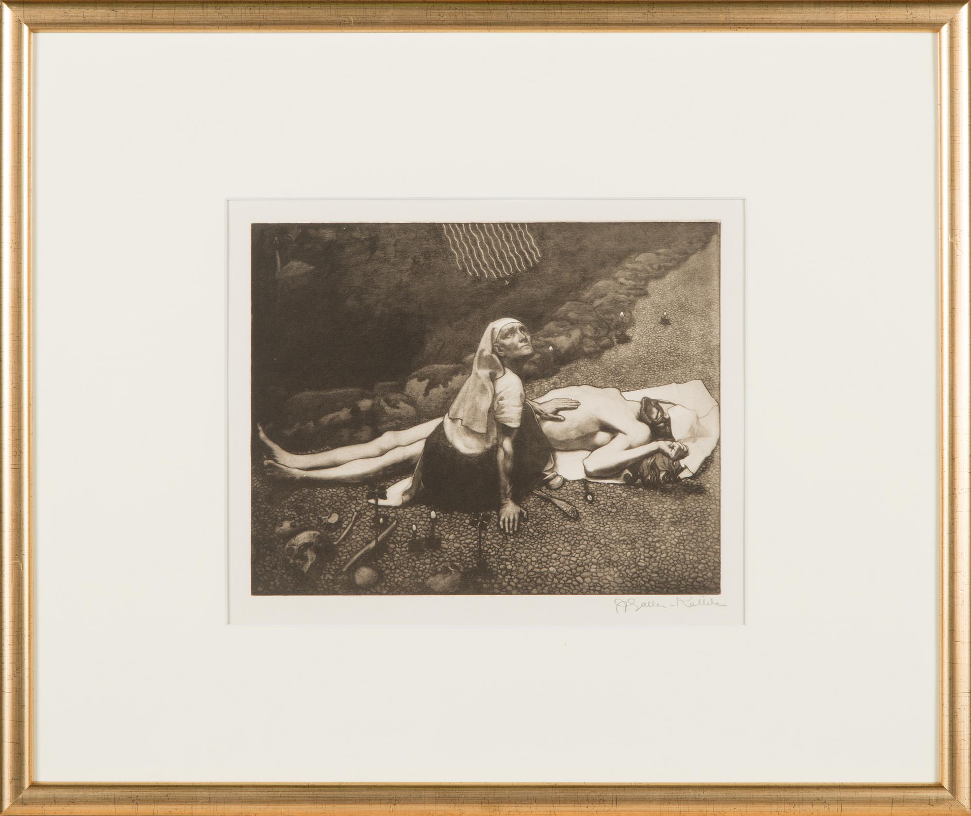 Akseli Gallen-Kallela, heliogravure, signed.