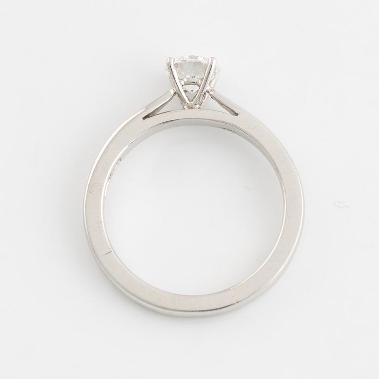 A Patrik af Forselles brilliant cut diamond solitaire ring, ca 0.60 ct.