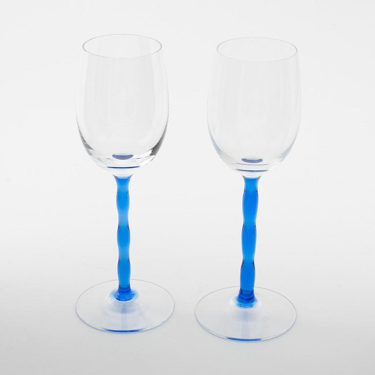 Gunnar Cyrén, Orrefors, 10 wine glasses, model "Garbo".