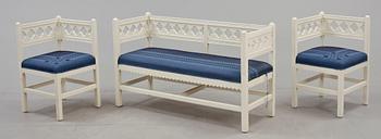 VERANDAGRUPP, 4 delar, 1920-tal.