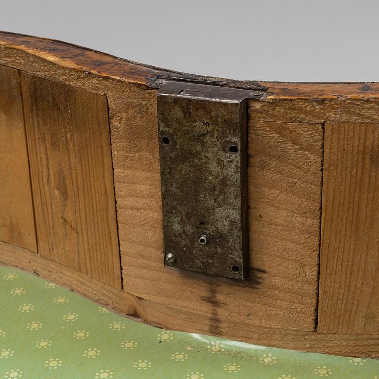 A central european late baroque chest of drawers, first part of the 18th century.