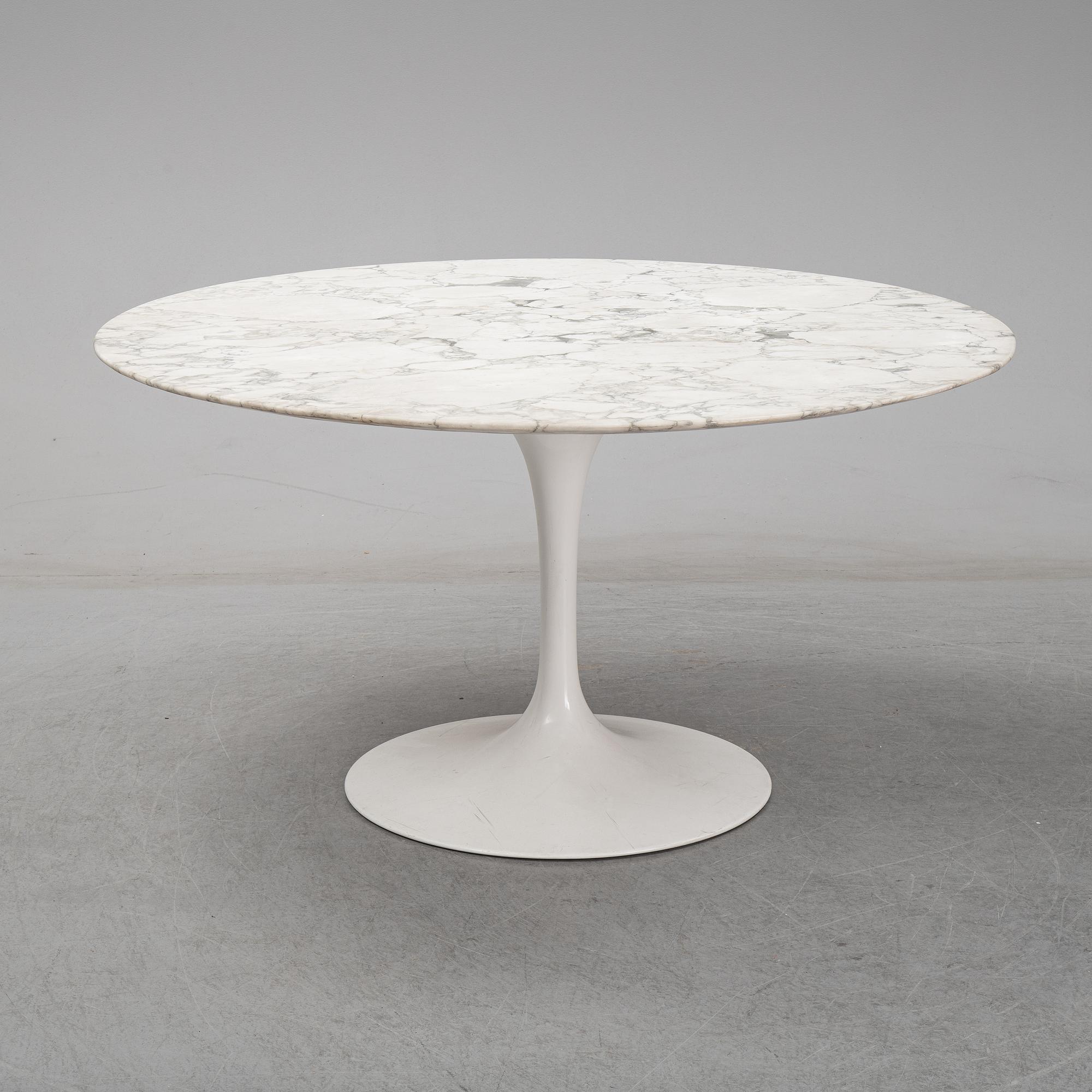 Eero Saarinen, a 'Tulip' marble table, Knoll.