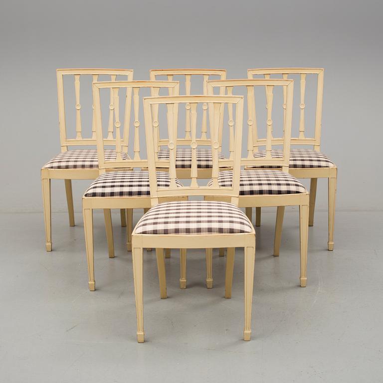 STOLAR, 6 stycken, 1900-talets första hälft.
