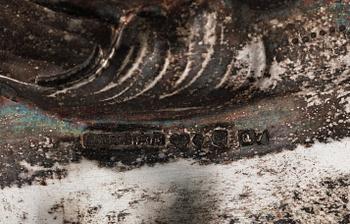 PRESENTERFAT, silver, barockstil, A. Nilsson, Lund 1918. Vikt ca 600 gram.