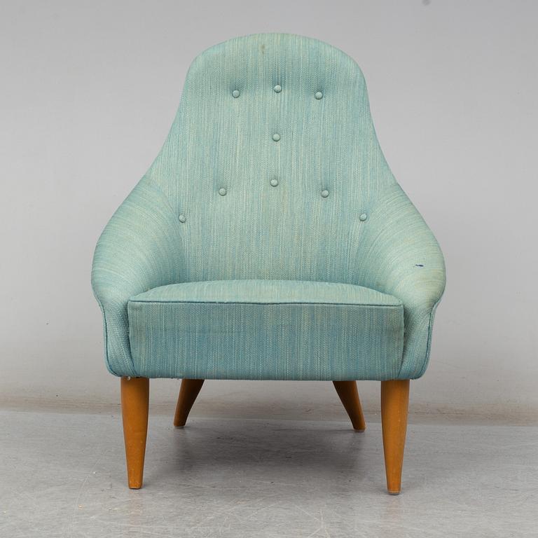 KERSTIN HÖRLIN-HOLMQVIST, a 'Lilla Eva' easy chair, for Nordiska Kompaniet, mid 20th century.