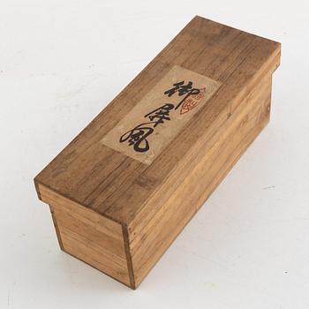 Doll, doll furniture, and table screen, Japan, wood, lacquer and paper, partly Showa, 20th century.