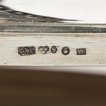 A Swedish silver dish and cover, marks of CF Carlman, Stockholm 1949.