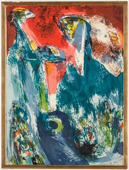 ASGER JORN, färglitografi, signerad och daterad 67. Numrerad 9/50.