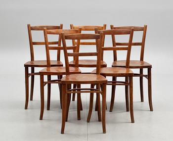 STOLAR, 6 st, Thonet, 1900-talets första hälft.