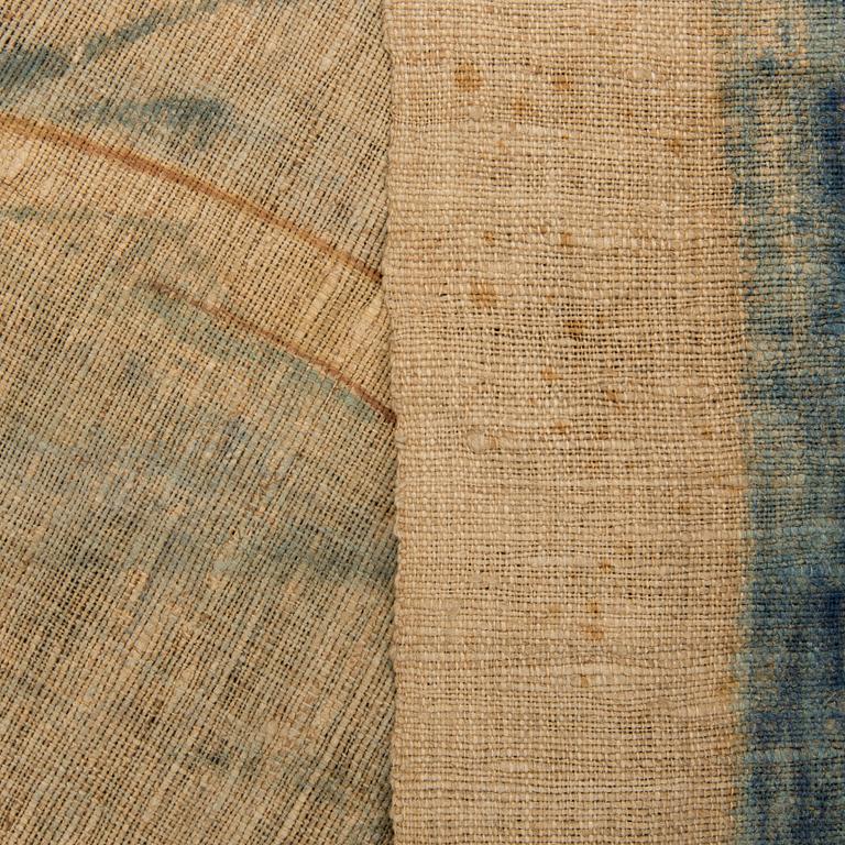 A PAINTED TEXTILE, ca 236 x 295 cm, probably Sweden, first half of the 20th century.