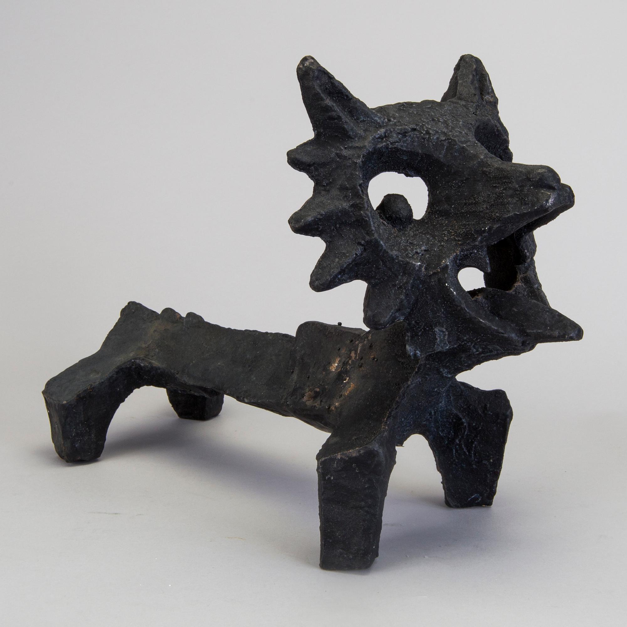 ELDHUND, gjutjärn, "Räven", Olle Hermansson, Husqvarna, 1960-tal.