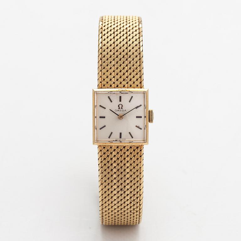 Omega, wristwatch, 17 x 17 mm.